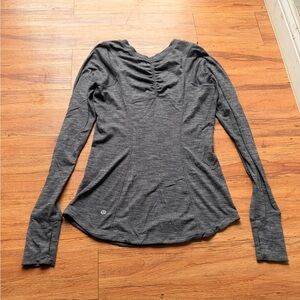 lululemon athletica Charcoal Long Sleeve Top